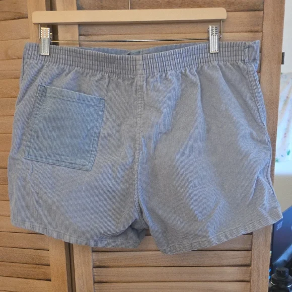 Weeds Vintage Blue High Waist Corduroy Shorts - Picture 3 of 9